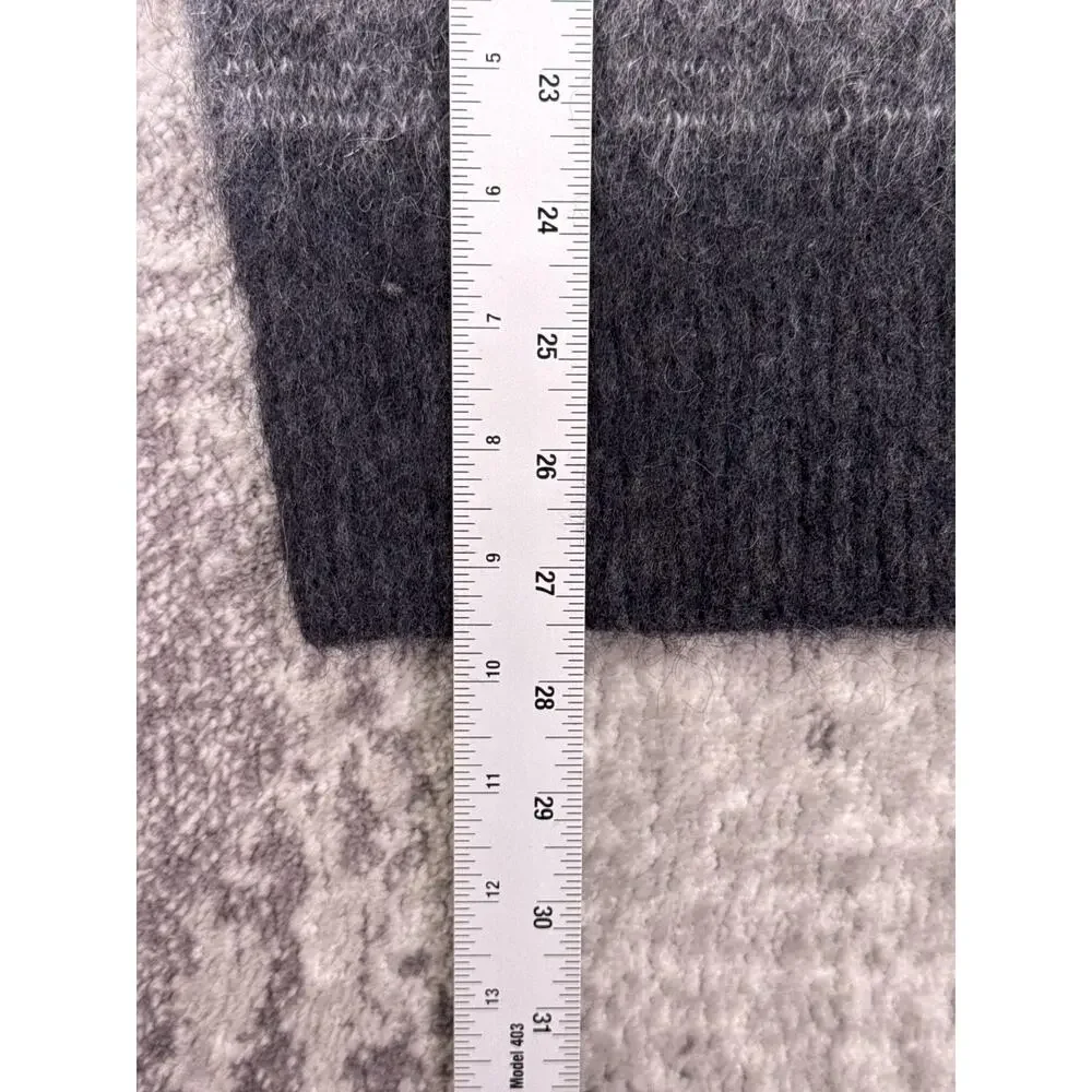 Banana Republic Sweater Small Mens Brushed Stripe Alpaca Wool Blend Pullover